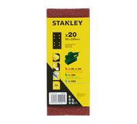 Stanley - Juego de bandas de lija de 20 piezas, 93x230 mm STA31339-QZ