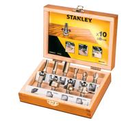 Stanley - Juego de brocas de fresado de 10 piezas STA80020-XJ
