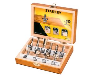 Stanley - Juego de brocas de fresado de 10 piezas STA80020-XJ