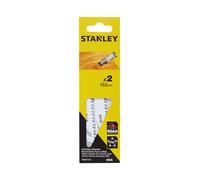 Stanley Hoja de sierra de calar STA21172-XJ – Pack 2, 15,2 cm, corte fino y recto