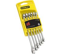 Stanley - Juego de llaves combinadas de trinquete de 6 piezas 4-94-646