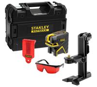 Stanley - Láser cruzado y de puntos con accesorios, rojo, alcance de 50 m, batería, cargador FMHT1-77415