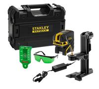 Stanley - Láser cruzado y de puntos con accesorios, verde, alcance de 50 m, batería integrada, cargador FMHT77598-1