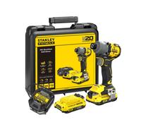 Stanley - Llave de impacto a batería, 18V, 2x batería 2,0 Ah Li-Ion, cargador SFMCF830D2K-QW