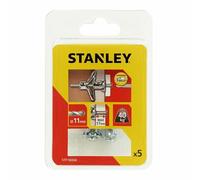 Stanley lot de 5 chevilles métalliques a expansion ø 5x36 mm avec vi