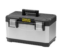 Stanley Caja de herramientas metálica FATMAX 1-95-615 49,7 cm – clips anticorrosión, asa bimaterial