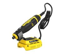 Stanley Mini-herramienta V20 Li-ION 18V, velocidad Variable 6.700-34.000 RPM, pinza universal de 3.2 mm, longitud cable 120 cm. Sin batería/cargador para profesionales y manitas