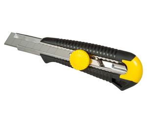 Stanley, mpo dynagrip cuchillo con hoja retráctil 18 mm, corte precis