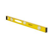 Stanley Nivel perfilado de aluminio 80 cm, 3 burbujas (horizontal)
