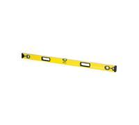 STANLEY Nivel FatMax II 90 cm, cuerpo de aluminio reforzado, 3 burbujas de visibilidad, precisión +/- 0.5mm/m, bases mecanizadas, extremos de caucho, empuñaduras fijas, 1-43-536