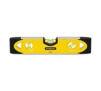 Stanley Nivel torpedo 230 mm 0-43-511 – Base magnética, aluminio, ranura en V, 3 esferas reversibles