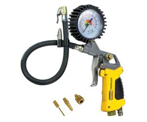 Stanley pistolet do pompowania z manometrem + 3 dysze + lampka led