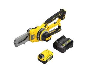 Stanley - Podadora de cadena inalámbrica de 18 V, 1 batería de iones de litio de 4,0 Ah, cargador SFMCPS515M1-QW