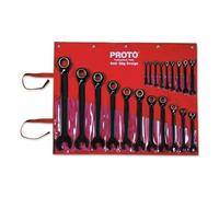Stanley Proto JSCV-20S Proto - Llave de carraca reversible (20 piezas), color negro y cromado