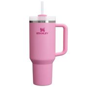 Stanley Quencher Flowstate - Vaso H2.0 con asa y popote, 1134 g, tapa de 3 posiciones, soporte para vasos, compatible con viajes, vaso de acero inoxidable aislado, sin BPA, peonía