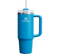 Stanley Quencher H2.0 FlowState 10-12551-007 - Vaso aislado al vacío de acero inoxidable con tapa y popote para agua, té helado o café, batidos y más, color azul, 30 onzas