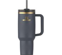 Stanley Quencher - Vaso H2.0 asa popote, 40 onzas, tapa Flowstate 3 posiciones, portavasos viaje, acero inoxidable aislado, sin BPA, estriado crepúsculo