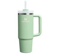 Stanley Quencher - Vaso H2.0 con asa y pajita, 887 ml, tapa Flowstate de 3 posiciones, soporte para vasos compatible para viajes, vaso de acero inoxidable aislado, sin BPA, color pistacho