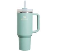 Stanley Quencher - Vaso H2.0 con mango - 1200 ml - Tapa de rosca con pajita incluida - Antifugas y portavasos de coche compatible para viajes - Vaso térmico de acero