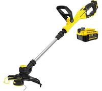 Stanley - Recortadora de hilo AKU 18V, 33 cm de alcance, 1x batería 4,0 Ah Li-Ion, cargador SFMCST933M1-QW