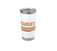 STANLEY Retro Personalizado Nombre Vintage Rayas Vaso térmico de acero inoxidable de doble pared