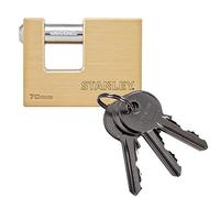 Stanley S742-027 Candado macizo de bayoneta, 3 llaves, Latón, Acero inoxidable, 70 mm