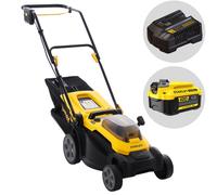 Stanley SCMWP3401M1-QW - Cortacésped de batería - 18 V 4,0 Ah - Corte de 34 cm