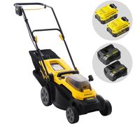 Stanley SCMWP3701M2-QW - Cortacésped de batería - 36 V - 2x 18 V 4,0 Ah - Corte de 37 cm