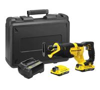 Stanley Sierra sable FatMax V20 SFMCS300D2K-QW 18V Litio 2 baterías 2,0 Ah 3000 cpm maletín