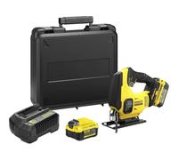 Stanley - Sierra de calar AKU 18V, 2x batería 4,0 Ah Li-Ion, cargador SFMCS600M2K-QW