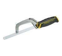 Stanley Mini sierra 0-15-211 - 300 mm, armadura metálica, mango sintético, 24 dientes por pulgada