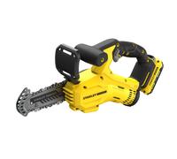 Stanley - Sierra de podar inalámbrica de 18 V, 15 cm, 1 batería 2,0 Ah Li-Ion, cargador SFMCPS415D1-QW