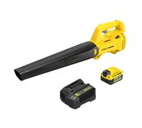Stanley - Soplador de hojas inalámbrico de 18 V, 1 batería de iones de litio de 4,0 Ah, cargador SFMCBL714M1-QW