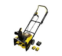 Stanley - Soplador de nieve de 18 V, 2 baterías de iones de litio de 6,0 Ah, cargador SCSNP460R2-QW