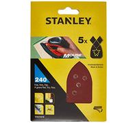 Stanley Hojas de lija STA31019-XJ - 5 hojas, grano 240