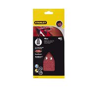 STANLEY STA31432-XJ - 5 Hojas de lija para Multilijadoras. Grano 40. Madera, pintura, barniz, yeso, metal y plástico.