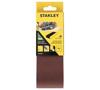 Stanley STA33081 - Banda de lija para lijadora de banda (65 x 410 mm, grano medio K150, apto para lijadora Black+Decker DN83, DN83E, BS650, BD83, BD83E, KA83, 3 unidades)