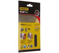 STANLEY STA39102-XJ - 3 hojas de lija malla 1/4 (115x14mm) para multilijadoras, con velcro. Grano 120
