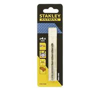 Stanley STA51048-QZ FatMax HSS-CNC High-Tech Bullet - Broca para metal (también para madera y PVC, 4,5 mm de diámetro, 80 mm de longitud total, 1 unidad), color negro y amarillo