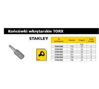 Stanley sta61061-xj punta de destornillador 2 pieza(s)