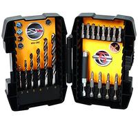 STANLEY STA88200-XJ - 6 brocas con punta piloto para metal (3, 4, 5, 6, 7 y 8mm) + 13 piezas para atornillar (3x Torx, 2x Pozidriv, 2x Philips, 1x planas, 1 guía atornillar y 4x Puntas 50mm)