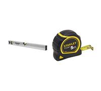 STANLEY STHT1-43111 Nivel Classic magnético, 60 cm + 0-30-697 Flexómetro Tylon, 5 metros
