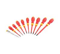 Stanley STHT60032-0 manual screwdriver set with flat bits for precision tasks and repair, featuring durable construction and essential tools for various applications.