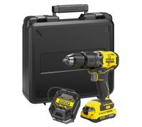 Stanley - Taladro de percusión AKU 18V, 1x batería 2,0 Ah Li-Ion, cargador SFMCD715D1K-QW