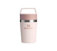 STANLEY Termo Cafe To-Go 0.23L - Mantiene 3 Horas Caliente - 4 Horas Frío - Sin BPA - Antifugas y Apilable - Apta Para Lavavajillas - Taza Café Para Llevar - Vaso Termico - Rose Quartz