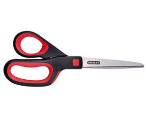 Stanley Tijeras ergonómicas multiusos de 8 pulgadas (SCI8EST-RED), rojo/negro