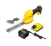 Stanley - Tijeras para hierba y arbustos AKU 18V, 1x batería 2,0 Ah Li-Ion, cargador STCSS20D1-QW