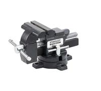 Stanley Tornillo de banco MaxSteel 1-83-065, carga ligera, 100 mm, hierro fundido, 1100kg, prof.85 mm
