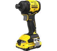 Stanley V 20 SFMCF811D1T-QW, taladro de impacto inalámbrico, 18 voltios. Incluye 1 batería de 2 Ah