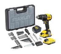 Stanley v20 taladro percutor sin escobillas de 2 velocidades, incluye
